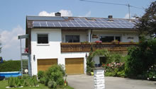 Blick auf das Haus von der Andechser Str. 14